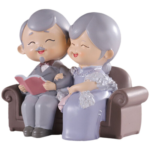 3 Sets Liebende Ältere Paarfigur Ehemann Ehefrau Valentinstagsgeschenk 2