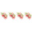 4 Sets Blumen Brosche Armband Corsage 4