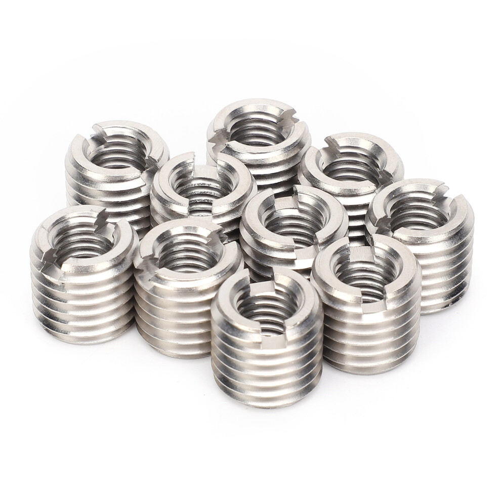 10Pcs Stainless Steel Thread Inserts For Durable Hole Repair Tool 4111359596628