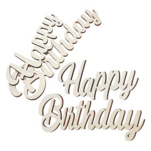 2 Sets Happy Birthday Holztafel Wanddekoration Für Party