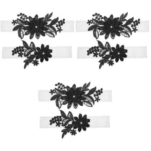 3 Sets Elastische Strumpfhalter Für Hochzeit 2