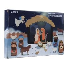 Jesus Nativity Scene with 24 Resin Figurines Christmas Advent