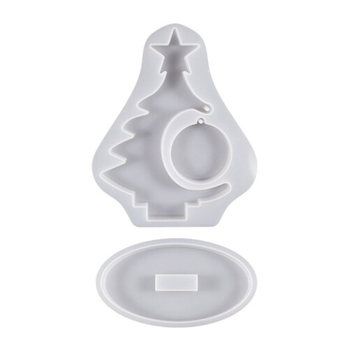 Christmas Tree Photo Frame Silicone Molds with-  set