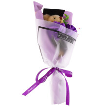 Ramo De De Peluche Con Flores Artificiales Para Graduación