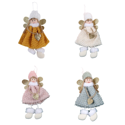 Christmas Angel for Doll Pendant Plush Tree Decorations-Blue 1