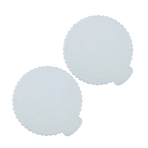 2 Pièces Carton Alvéolé Support De Gâteau De 4 Pouces Pour