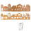Foldable Gingerbread Village Kit With Structurally Stable House And 1