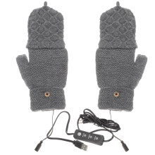 5 Pairs Of Usb Electric Heating Adjustable Thermal Mitts For Skiing
