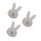 3 Pcs Creative Design Wooden Wall Clock Hanging (Grey) 5