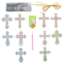 ensemble peinture croix, pendentif image Ă suspendre