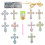 ensemble peinture croix, pendentif image à suspendre 1