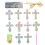 ensemble peinture croix, pendentif image à suspendre 8