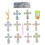 ensemble peinture croix, pendentif image à suspendre 9