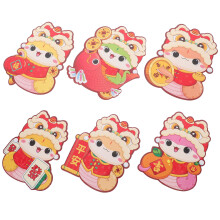 12 Pcs Red 3D Snake Year Envelopes For Money Lunar New Year Decorations