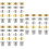 60 Pcs Diy Copper Sewing Thimble For Cross Stitch Finger Protector 8