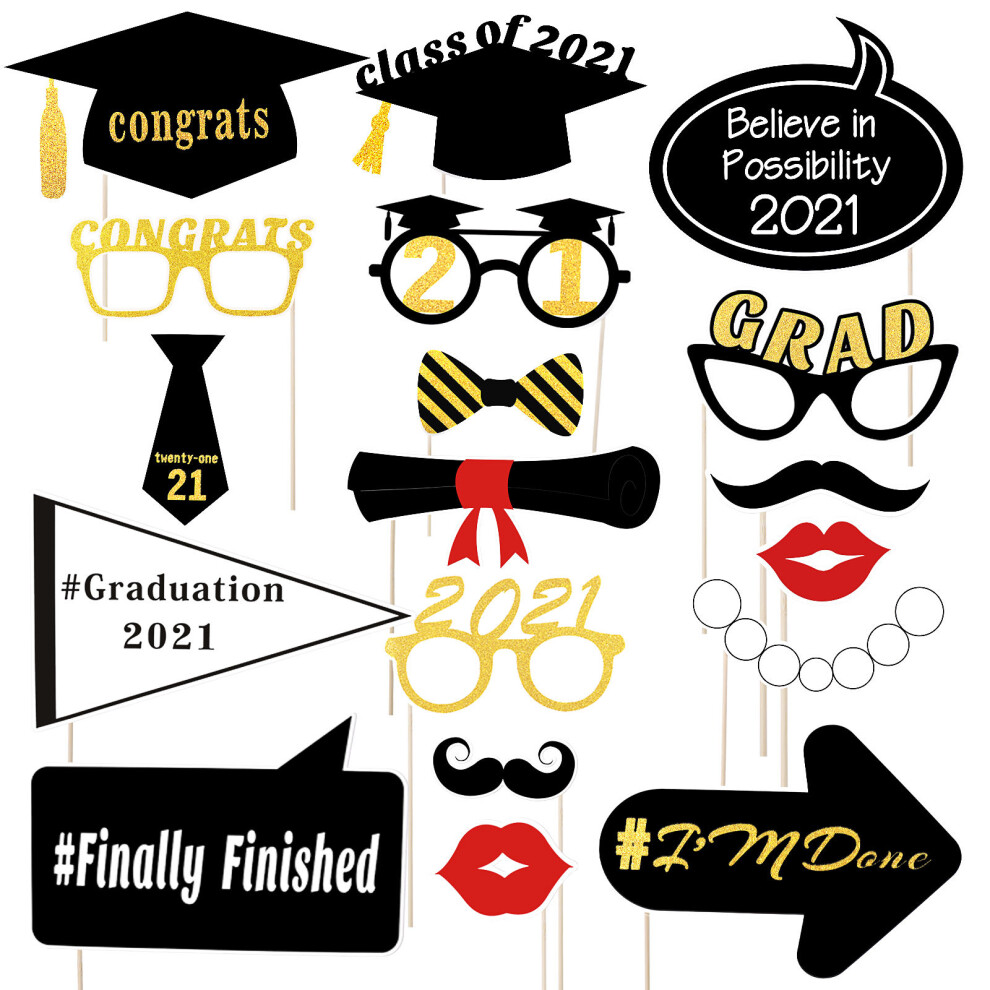 Graduation Party Decorations Photo Booth Prop Props Finish School 3461372760591