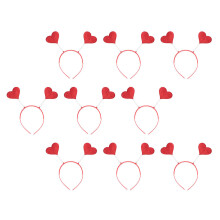 27 Pcs Valentine's Day Heart Shape Headbands For Girls