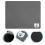 Pet Food Mats Grey Silicon Dioxide 1 Set For Feeding Time 3