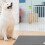 Pet Food Mats Grey Silicon Dioxide 1 Set For Feeding Time 7