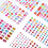 24 Sheets Self Adhesive Face Gems Rhinestones For Makeup Decor 6