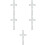 5Pcs Cross Wreath Frame Metal Wire Form For Easter Christmas 9