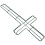 5Pcs Cross Wreath Frame Metal Wire Form For Easter Christmas 2