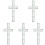 5Pcs Cross Wreath Frame Metal Wire Form For Easter Christmas 4