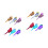 12 Pcs Colorful Simulation Bird Decor For Garden Yard 4