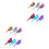 12 Pcs Colorful Simulation Bird Decor For Garden Yard 3