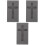 3Pcs Cross Shape Graphite Ingot Mold For Gold Silver Metal Casting 5