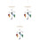 3Pcs Wind Chime Felt Hanging Decor For Stroller And Kid Room 3