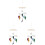 3Pcs Wind Chime Felt Hanging Decor For Stroller And Kid Room 2