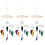 3Pcs Wind Chime Felt Hanging Decor For Stroller And Kid Room 4