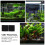 2Pcs Fish Tank Sponge Filter Pad Black Durable Aquarium Purify Sponge 10