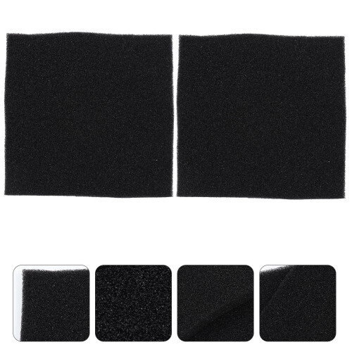 2Pcs Fish Tank Sponge Filter Pad Black Durable Aquarium Purify Sponge 2