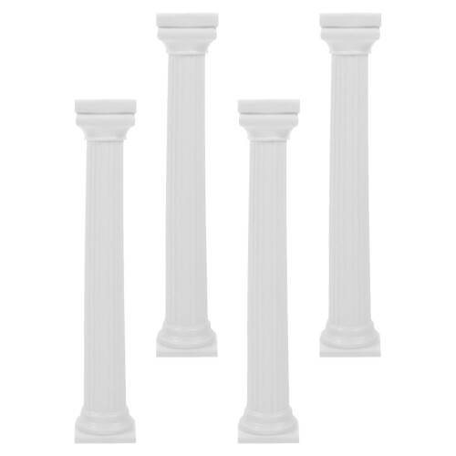16 Pcs Roman Column Cake Stand Set With Support Rods For Small Cakes