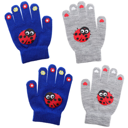 10 Pairs Practical Winter Gloves For Kids Warm Windproof