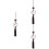 3 Pcs Cat Car Ornament For Rearview Mirror Decor 7