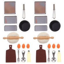 2 Set Utensili Cucina Miniatura Per Decorazioni Casa