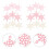 50 pezzi fai da te bambino con mini fiocco neve 4