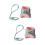 2 Sets Draagbaar Kat Traction Riempje Kit 8