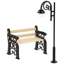 Conjunto De De Parque Miniatura Com Lanterna E Para Diy