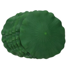 18 Peças Folhas De Artificiais Pu Verde 28 Cm Para