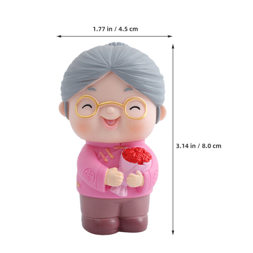 Roze Decor Elder Standbeeld Vinyl Voor Verjaardag 1