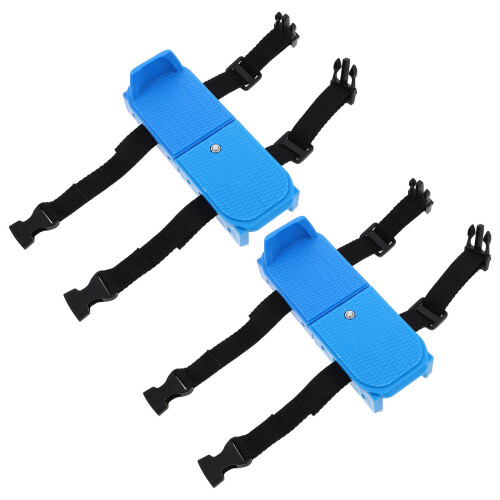 1 paar verstellbare Eisschlittschuhe mit , doppelte Kufen,