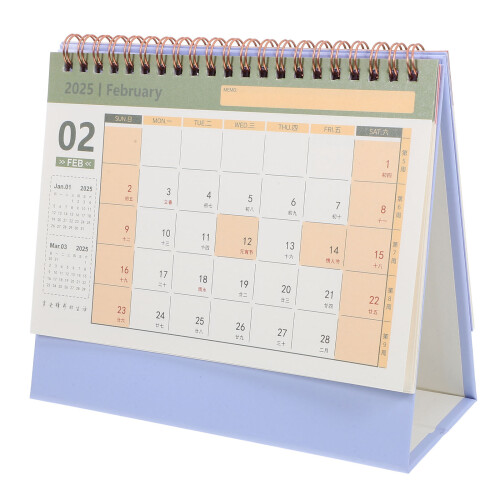 Spiral Binding Calendar Year Desk Office Calendar