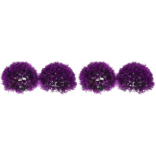 4 Pcs Artificial Grass Balls Simulated Plant Decor Green 2