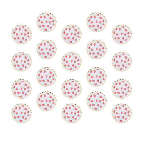 20 Unidades 7 Polegadas Pratos Descartáveis