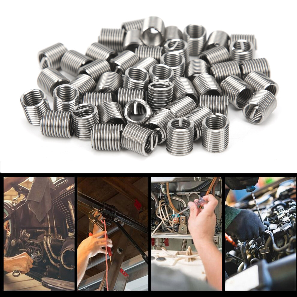 Stainless Steel Thread Inserts 50Pcs M8x1.25x2d For Thread Repair 9371359609420