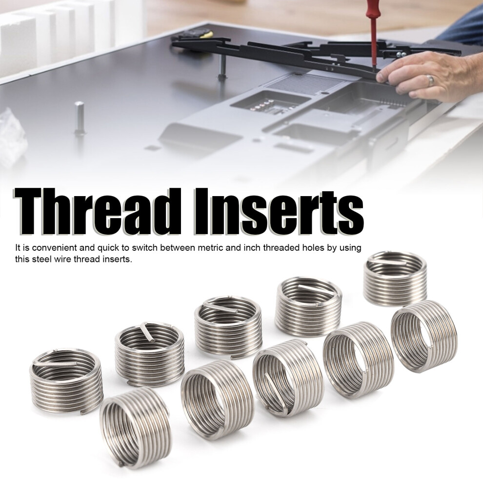 10Pcs Metric & Imperial Thread Repair Inserts M16 X 1.5, Sus304 8411359609608